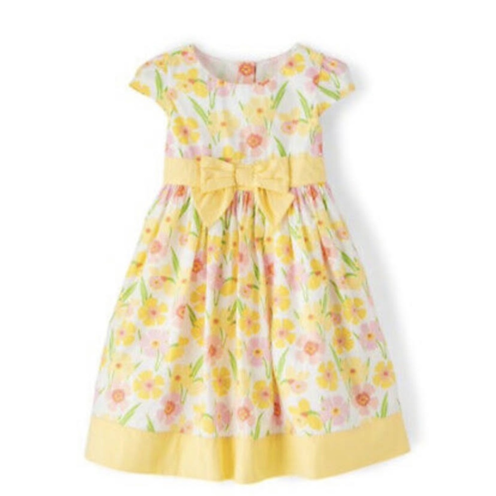 NWOT Gymboree Girls Yellow Flower Spring Jubilee Dress